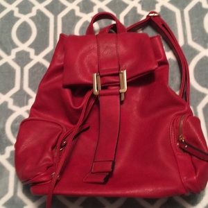 Vegan leather backpack